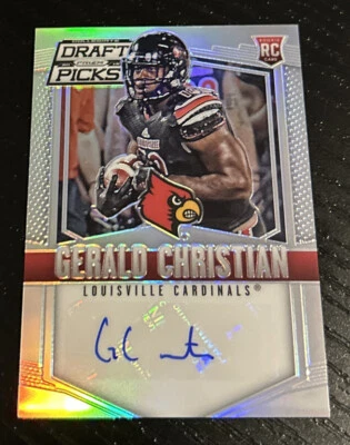 2015 Panini Prizm Draft Gerald Christian Rookie Auto Silver Prizm - Image 1 of 2