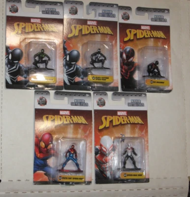 Jada Nano Metalfigs Spider-Man Foto Traje Sigilo Negro 2099 Niño Arácnido Marvel Foto 1 de 4