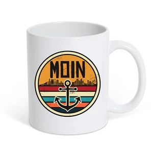 Youth Designz Tasse Kaffeetasse Moin Anker Lustig Hafen Angeln Boot Hamburg Fun - Bild 1 von 8