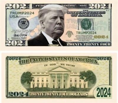 Trump 2024 Pack of 20 Bills Re-Election -Best Selling Donald Trump Collectible - Image 1 of 4