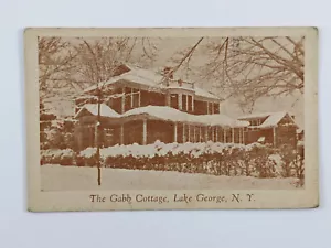 The Gabb Cottage Lake George Village NY Vintage Adirondack Werbekarte - Bild 1 von 3