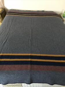 pendleton wool blanket home collection “lake” 84”x68”