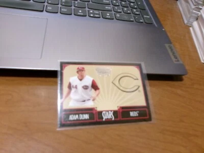 2004 LEAF CERTIFIED CUTS INSERT #S-13- ADAM DUNN- REDS #d 142/ 599 - Image 1 of 2