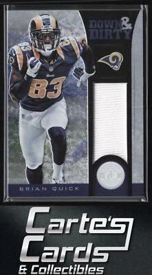 Brian Quick 2012 Panini Totally Certified #7 Down and Dirty Materials 187/299 - Image 1 of 2