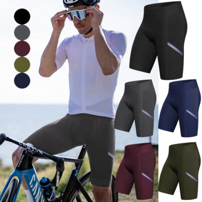 Wulibike Bicycle Shorts for Men 4D Padded Cycling Shorts with Pockets Quick Dry - Image 1 of 4