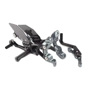 For BMW M1000RR S1000RR 2019- Carbon Fiber Rear Set Foot Peg Footrest Pedal Pad - Foto 1 di 17