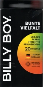 BILLY BOY Kondome Bunte Vielfalt 20er | 52 mm | Bunt, fruchtig und genoppt - Bild 1 von 2