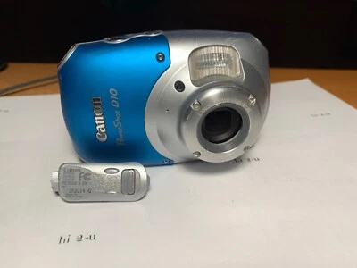 Canon PowerShot D10 Digital Camera *Works But Broken Door * (2227) - image 1 of 4