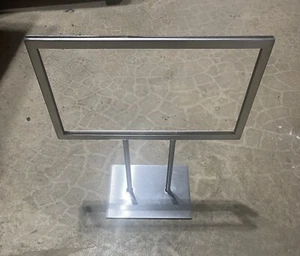 Chrome Sign Holder - Picture 1 of 3