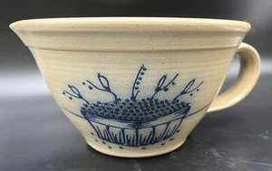 VTG Maple City Pottery Salt Glaze Stoneware Mixing Bowl Basket of Blueberries - Picture 1 of 9