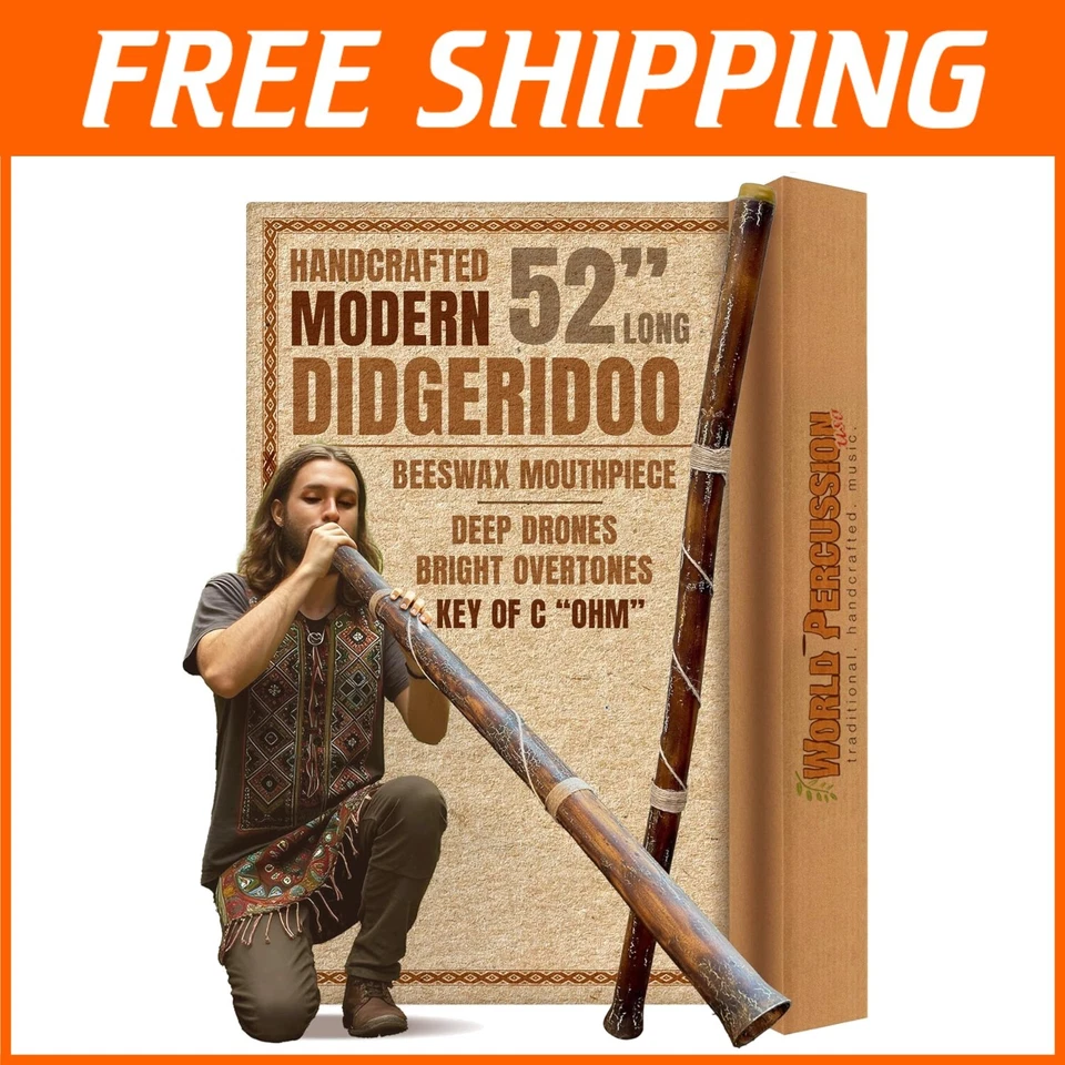 Didgeridoo de polímero ligero - Boquilla de cera de abejas, perfecta para jugar al aire libre Foto 1 de 4