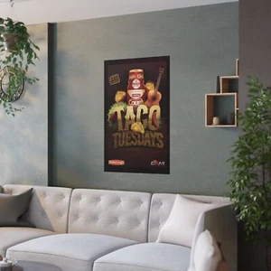 Robocough TACO TUESDAY Satin Poster - Picture 1 of 7