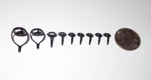 New Set of 9 Fuji BLNAG & BLAG Concept Alconite Casting Fishing Rod Guides 12-6 - Picture 1 of 4