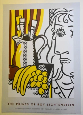 Pôster de arte exposição original Still Life with Picasso Roy Lichtenstein 1994 - Imagem 1 de 4