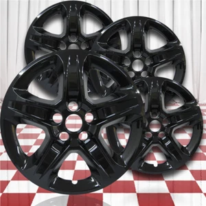 4pc Gloss Black 17" Wheel Skins (fits: 2023-2024 Jeep Compass) - Picture 1 of 3