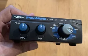 ALESIS PICOVERB COMPACT EFFECTS PROCESSOR WITH ORIGINAL POWER SUPPLY. - Picture 1 of 8
