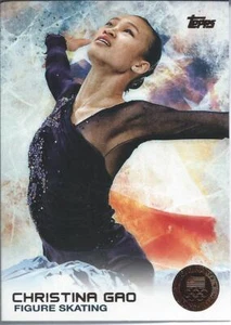 2014 Topps US Olympic BRONZE MEDAL CHRISTINA GOA Figure Skating Ice Competition - Picture 1 of 1