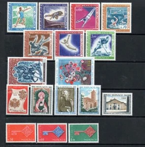 MONACO POSTFRISCH 1968 KOMPLETTE JAHRESSETS - Bild 1 von 1