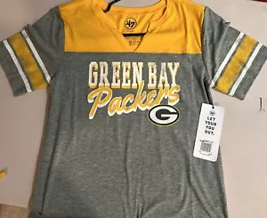 Camisa Green Bay Packers NFL para mujer envejecida aspecto vintage día del juego (S) - Imagen 1 de 4