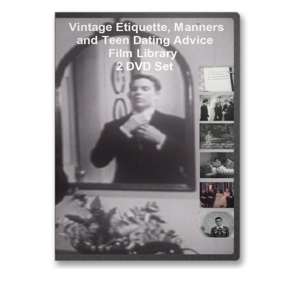1950s Etiquette Emily Post Courtesy Manners Dining 20 Films on 2 DVDs A103-04 - Image 1 of 1