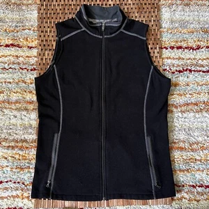Kuhl Kashmira Super Soft Tech Fleece Vest Black Full Zip Men's Size Small S - Picture 1 of 3