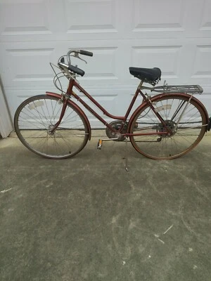 Bicicleta Schwinn Suburban 1979 vintage para mujer 19" 10 velocidades marrón Foto 1 de 4