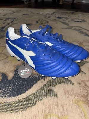 Zapatos de fútbol Diadora Brasil Elite2 Tech ITA LPX FG, talla 8, Maximus Foto 1 de 4