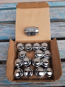 New Golf Cart Tapered Chrome Lug Nuts (Set of 16) 12mm x 1.25 12x1.25 Lugnuts - Foto 1 di 3
