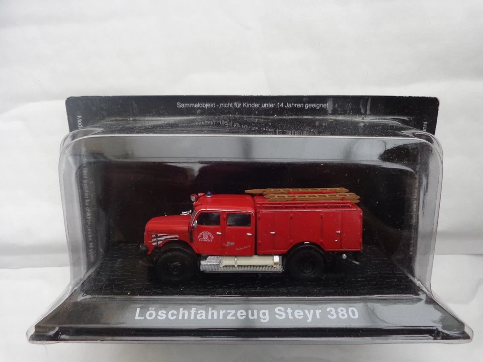 ATLAS EDITIONS DEAGOSTINI 1/72 - LOSCHFAHRZEUG STEYR 380 FIRE ENGINE MODEL - Image 1 of 1
