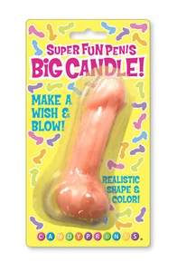 Super Fun Big Penis Candle - Pink - Birthday Party Gag Gift Novelty - Picture 1 of 2