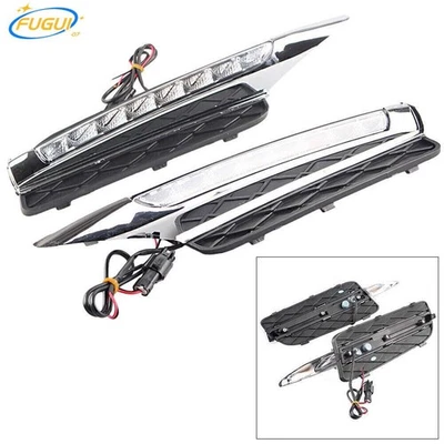 1 par de luces LED de circulación diurna luces antiniebla DRL para BMW X5 E70 2007-2010 Foto 1 de 4