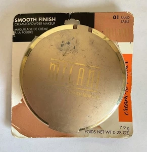 Milani Smooth Finish Creme-Puder-Make-up-Foundation 01 Sand Sable 0,28 Unzen NEU - Bild 1 von 5