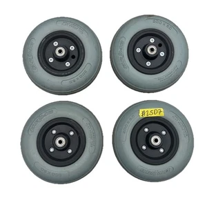 SET OF 4 Caster Wheels Tires 200x50 Hoveround Teknique XHD Power Chair Parts - Picture 1 of 12