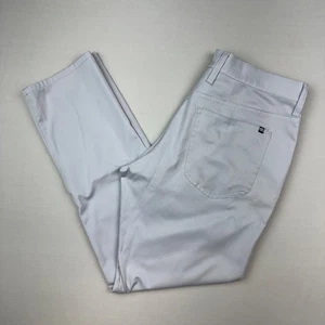 Travis Mathew Golf Pants Mens 33 x 30 Performance Chino Gray Straight Leg - Picture 1 of 6