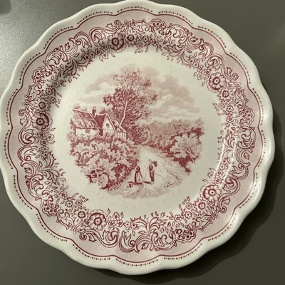 N. Fontebasso 1760 - Essteller - Italien - Rotes Dekor  - Bild 1 von 4