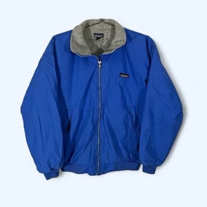 VTG Patagonia Jacket Womens Size 12 Blue Shelled USA Fleece Lined 90’s READ - Picture 1 of 7