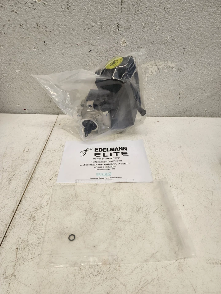 Power Steering Pump-New with Reservoir Edelmann 6054R - Image 1 of 4
