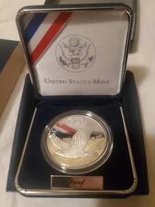 2008 P Bald Eagle Commemorative Silver Dollar $1 Proof Coin w/COA/Case - Picture 1 of 4