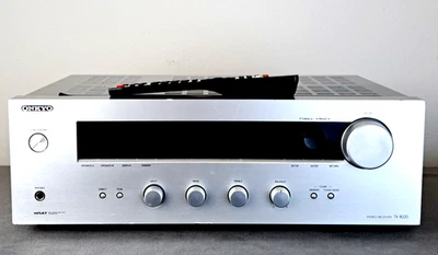 Onkyo TX-8020 Hifi Receiver mit Fernbedienung silber - Image 1 of 4