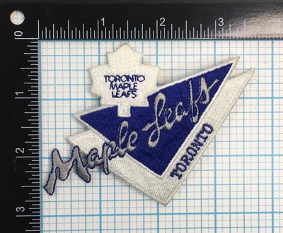 1990'S ERA TORONTO MAPLE LEAFS NHL HOCKEY VINTAGE 3.5" TEAM TRIANGLE LOGO PATCH - Image 1 of 2