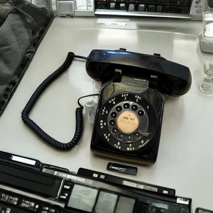 Vintage WORKING Phone Western Electric Bell System Black Rotary Dial Telephone - Picture 1 of 18