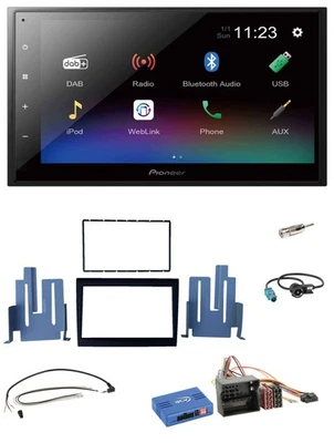 Pioneer USB Bluetooth DAB 2DIN Lenkrad Autoradio für Porsche Boxster 09-12 - Bild 1 von 4