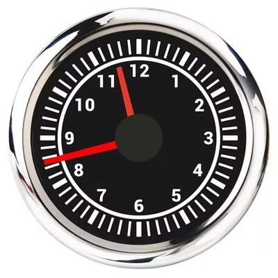 2" 52mm Clock Gauge 12 Hours 7 Colors LED Waterproof For Car Marine Truck ATV - Image 1 of 4