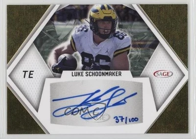 2023 SAGE High Series Auto Gold /100 Luke Schoonmaker #A-LS Rookie Auto RC - Image 1 of 2