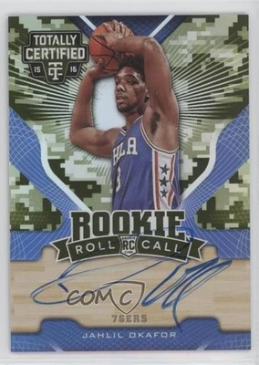 2015-16 Totally Certified Rookie Roll Call Mirror Camo /25 Jahlil Okafor Auto RC - Image 1 of 2