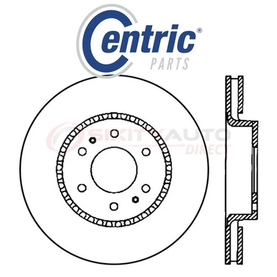 Centric C-TEK Disc Brake Rotor for 2005-2009 GMC Envoy 5.3L V8 - Kit Set si Foto 1 de 4