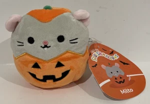 Squishmallow 4 Zoll Milto Maus im Kürbis Herbst Neu Neu mit Etikett Halloween Ernte Plüsch - Bild 1 von 17
