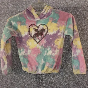 6x Unicorn Sequin Hoodie - Picture 1 of 7