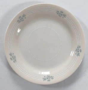 Corelle Lace Bouquet Cream Blue Corning 7" Dessert Salad VTG Replacement Plate - Picture 1 of 7