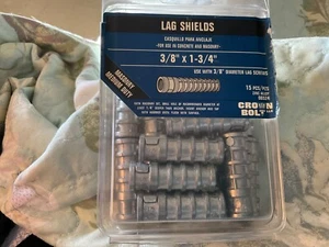 Bullone 3/8" - Foro 5/8", 1 3/4" Lag Shields Lungo, Ancoraggio Lega Zinco, Scatola da 13 - Foto 1 di 3